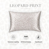 Leopard Print Silk Pillowcase