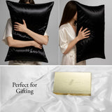 Black Silk Pillowcase - 22 Momme Pure Mulberry Silk Pillowcase UK