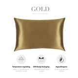 Gold Silk Pillowcase