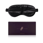 Black Silk Eye Mask - 22 Momme Pure Mulberry Silk Sleep Mask UK