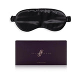 Black Silk Eye Mask - 22 Momme Pure Mulberry Silk Sleep Mask UK