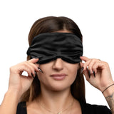Black Silk Eye Mask - 22 Momme Pure Mulberry Silk Sleep Mask UK