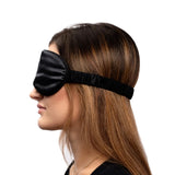 Black Silk Eye Mask - 22 Momme Pure Mulberry Silk Sleep Mask UK