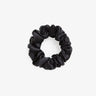 Black Silk Scrunchie Large - Pure Mulberry Silk Hair Tie UK