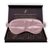 Blush Pink Silk Eye Mask - 22 Momme Pure Mulberry Silk Sleep Mask UK