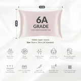 Blush Pink Silk Pillowcase - 22 Momme Pure Mulberry Silk Pillowcase UK