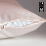 Blush Pink Silk Pillowcase - 22 Momme Pure Mulberry Silk Pillowcase UK