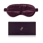 Burgundy Silk Eye Mask - 22 Momme Pure Mulberry Silk Sleep Mask UK