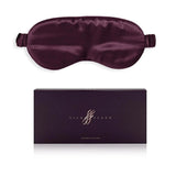 Burgundy Silk Eye Mask - 22 Momme Pure Mulberry Silk Sleep Mask UK
