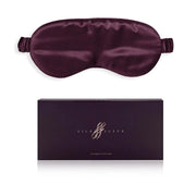 Burgundy Silk Eye Mask - 22 Momme Pure Mulberry Silk Sleep Mask UK