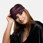 Burgundy Silk Eye Mask - 22 Momme Pure Mulberry Silk Sleep Mask UK