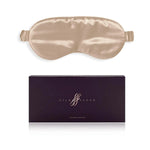 Champagne Silk Eye Mask - 22 Momme Pure Mulberry Silk Sleep Mask UK