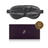 Charcoal Silk Eye Mask - 22 Momme Grade 6A Pure Mulberry Silk Sleep Mask UK
