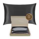 Charcoal Silk Pillowcase - 22 Momme Pure Mulberry Silk Pillowcase UK