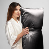 Charcoal Silk Pillowcase - 22 Momme Pure Mulberry Silk Pillowcase UK