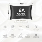 Charcoal Silk Pillowcase - 22 Momme Pure Mulberry Silk Pillowcase UK