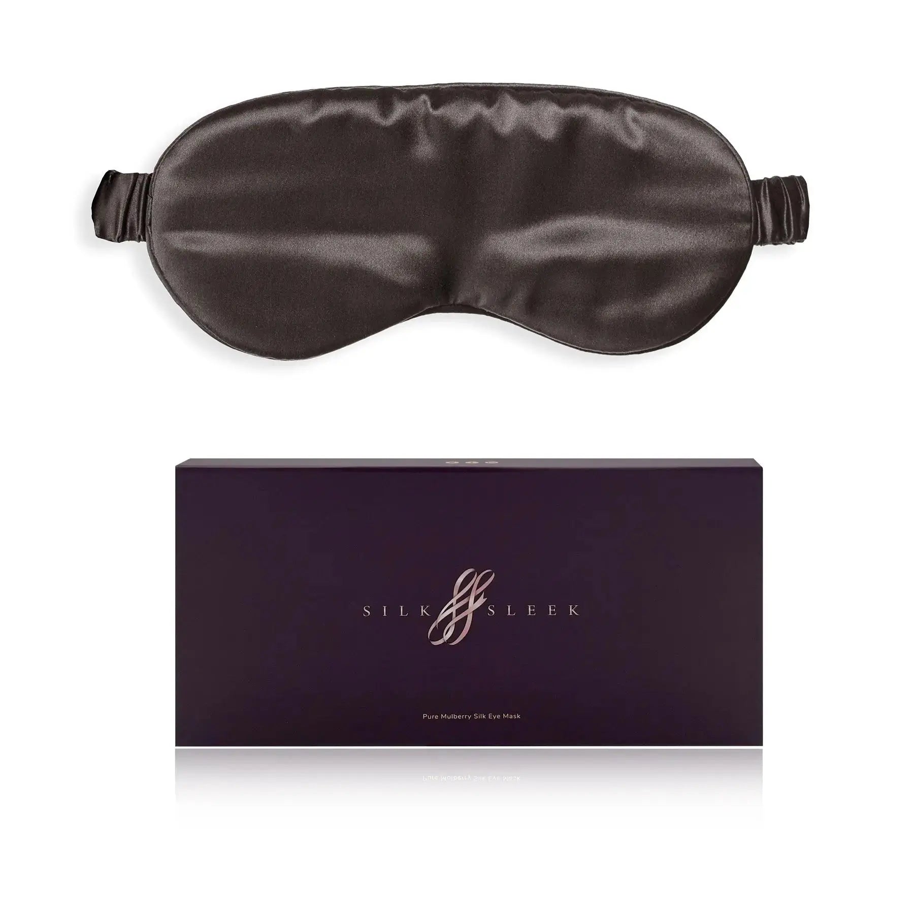 Chocolate Silk Eye Mask - 22 Momme Pure Mulberry Silk Sleep Mask UK