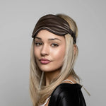 Chocolate Silk Eye Mask - 22 Momme Pure Mulberry Silk Sleep Mask UK
