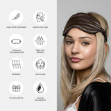 Chocolate Silk Eye Mask - 22 Momme Pure Mulberry Silk Sleep Mask UK