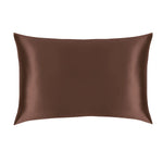 Chocolate Silk Pillowcase - 22 Momme Pure Mulberry Silk Pillowcase