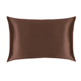 Chocolate Silk Pillowcase - 22 Momme Pure Mulberry Silk Pillowcase