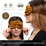 Dusk Silk Eye Mask - 22 Momme Pure Mulberry Silk Sleep Mask UK