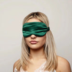 Emerald Silk Eye Mask - 22 Momme Pure Mulberry Silk Sleep Mask UK