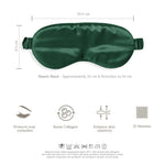 Emerald Silk Eye Mask - 22 Momme Pure Mulberry Silk Sleep Mask UK