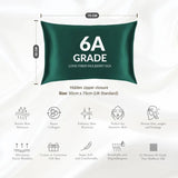 Emerald Silk Pillowcase - 22 Momme Pure Mulberry Silk Pillowcase UK