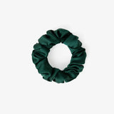 Emerald Silk Scrunchie Large - Pure Mulberry Silk Hair Tie UK
