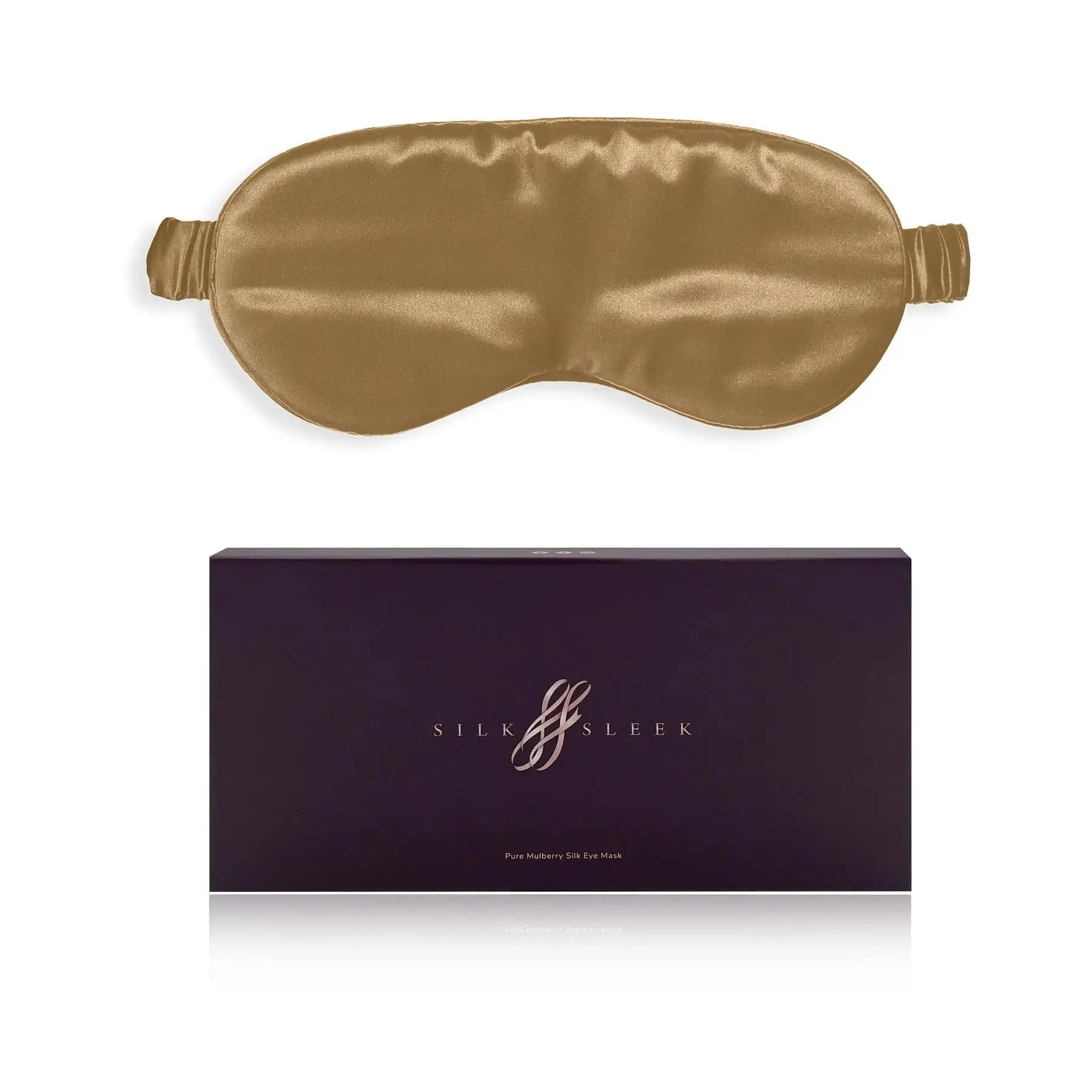Gold Silk Eye Mask - 22 Momme Pure Mulberry Silk Sleep Mask UK