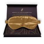 Gold Silk Eye Mask - 22 Momme Pure Mulberry Silk Sleep Mask UK