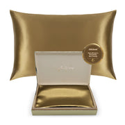 Gold Silk Pillowcase - 22 Momme Pure Mulberry Silk Pillowcase UK