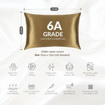 Gold Silk Pillowcase - 22 Momme Pure Mulberry Silk Pillowcase UK