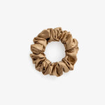 Gold Silk Scrunchie Large - Pure Mulberry Silk Hair Tie UK