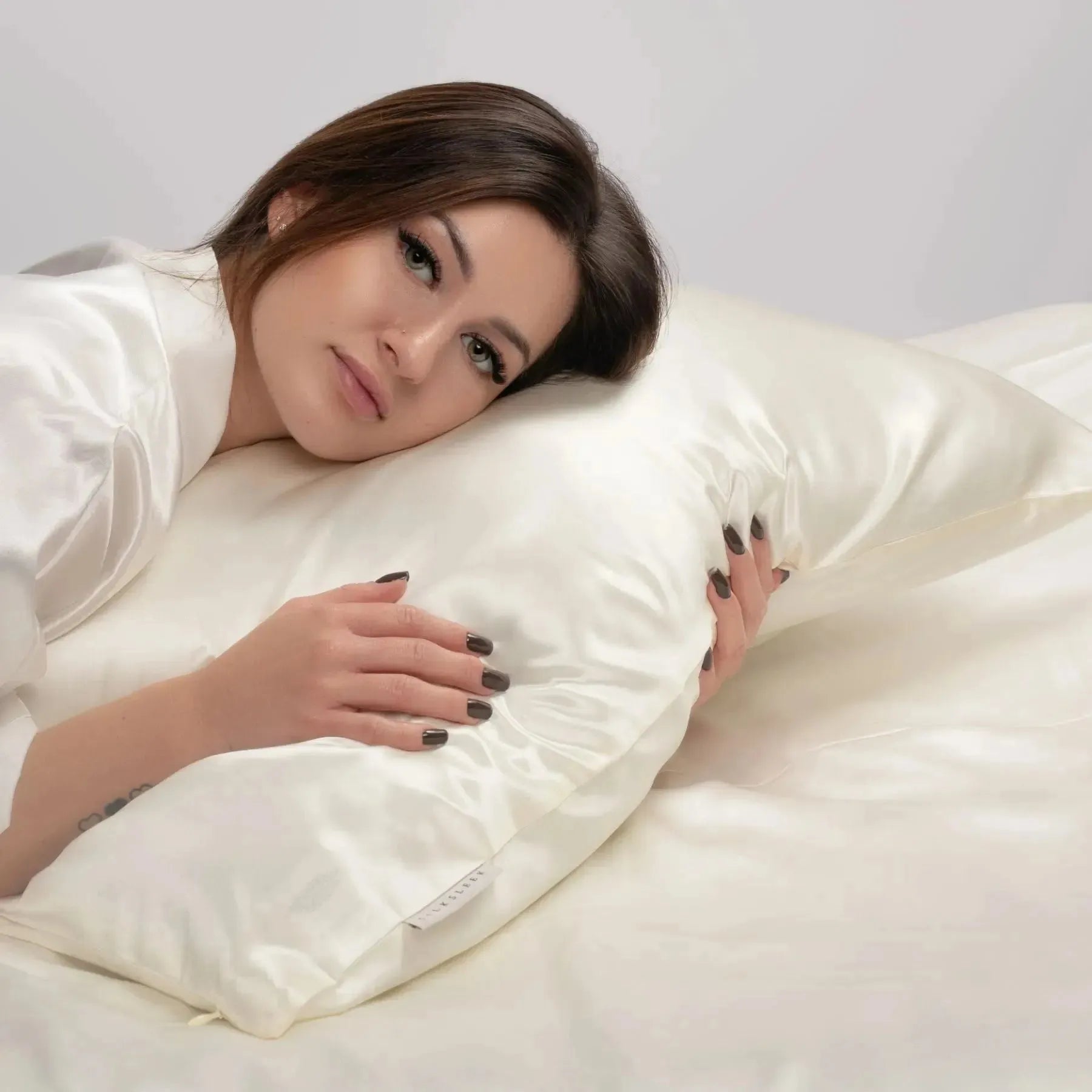 Ivory Silk Pillowcase - 22 Momme Pure Mulberry Silk Pillowcase UK
