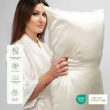 Ivory Silk Pillowcase - 22 Momme Pure Mulberry Silk Pillowcase UK