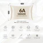 Ivory Silk Pillowcase - 22 Momme Pure Mulberry Silk Pillowcase UK