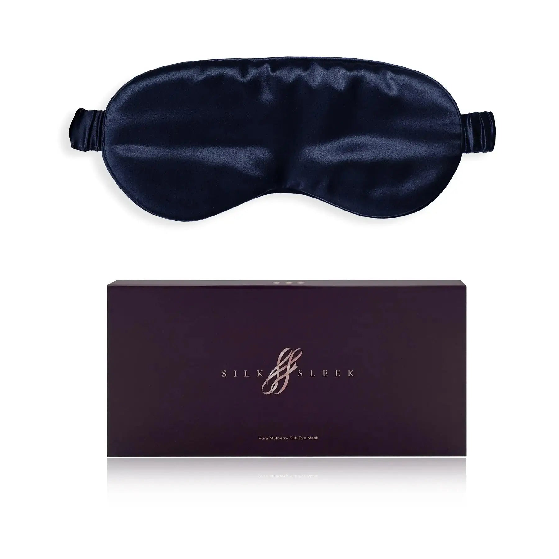 Navy Blue Silk Eye Mask - 22 Momme Pure Mulberry Silk Sleep Mask UK