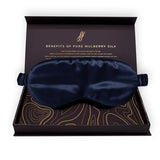 Navy Blue Silk Eye Mask - 22 Momme Pure Mulberry Silk Sleep Mask UK