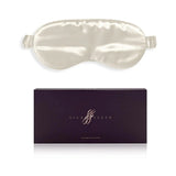 Pearl White Silk Eye Mask - 22 Momme Pure Mulberry Silk Sleep Mask UK
