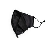 Pure Mulberry SILK Face Mask With Nose Wire - Black - SilkSleek