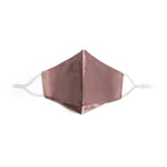 Pure Mulberry SILK Face Mask With Nose Wire -  Dusty Pink - SilkSleek