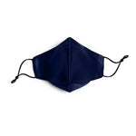 Pure Mulberry SILK Face Mask With Nose Wire -  Navy Blue - SilkSleek
