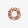 Rose Gold Silk Scrunchie Large - Pure Mulberry Silk Hair Tie UK