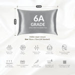 Silver Silk Pillowcase - 22 Momme Pure Mulberry Silk Pillowcase UK