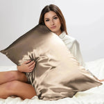 Taupe Silk Pillowcase - 22 Momme Pure Mulberry Silk Pillowcase UK