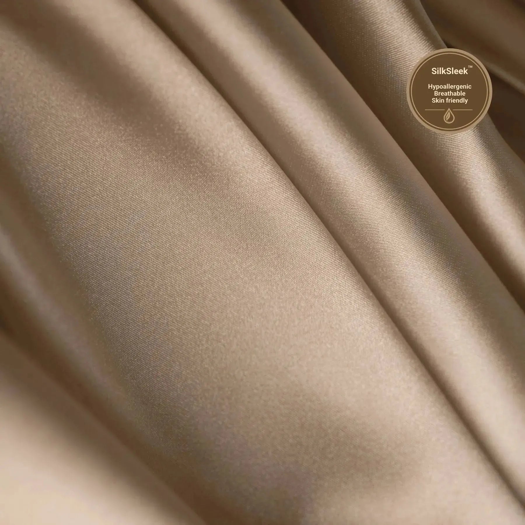 Taupe Silk Pillowcase - 22 Momme Pure Mulberry Silk Pillowcase UK