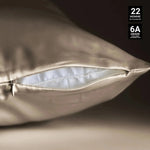 Taupe Silk Pillowcase - 22 Momme Pure Mulberry Silk Pillowcase UK