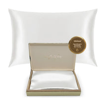 White Silk Pillowcase - 22 Momme Pure Mulberry Silk Pillowcase UK